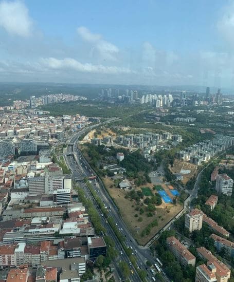 Vista desde Torre de Zafiro en Estambul